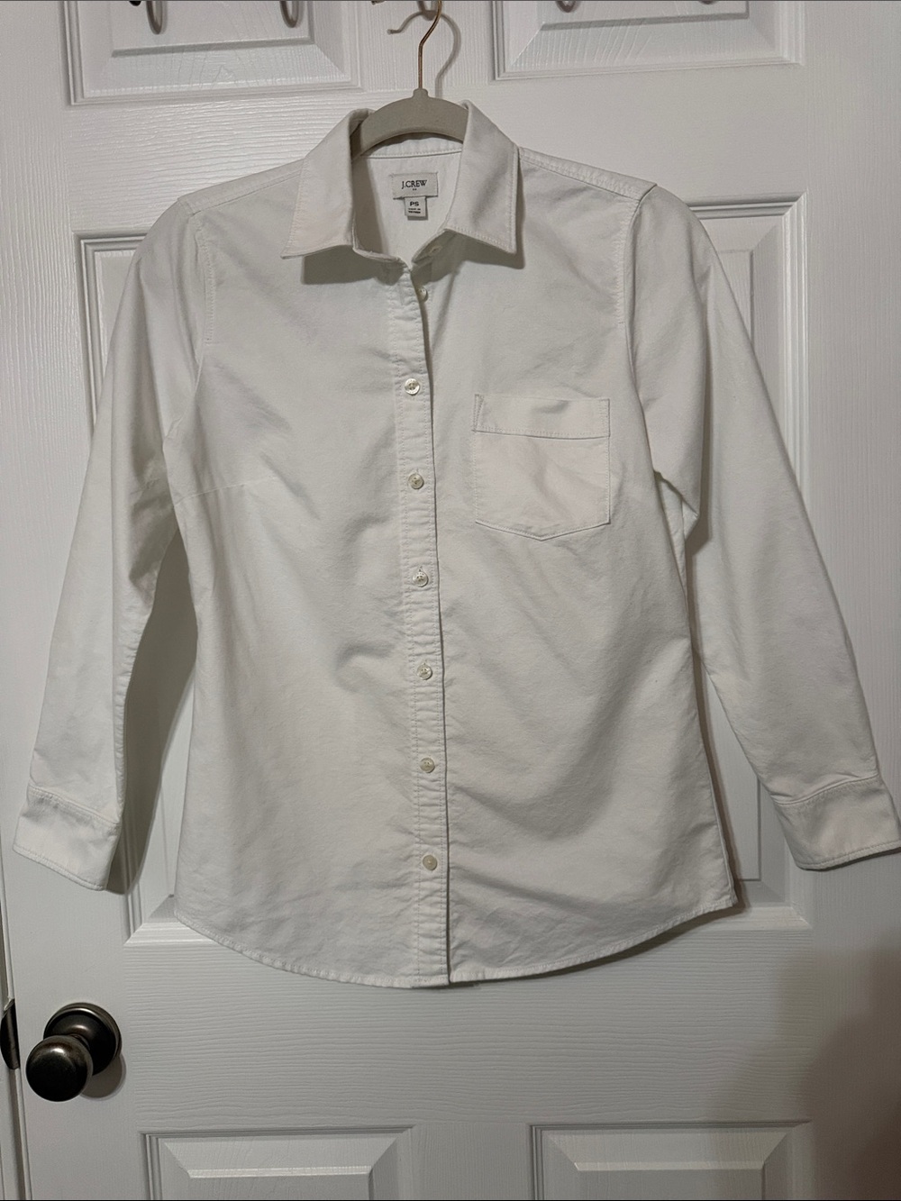 J. Crew White Button-Down Shirt